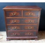 Antique Mahogany Chest of Two Over Three Drawers. H. 106.5cm, W. 107cm, D. 58cm