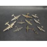 A Collection of 1930's/40's Lead Model Planes
