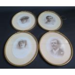 A Set of Four Gilt Framed Photographic Portraits