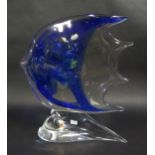 A Large Murano Glass Angel Fish, 37.5cm high