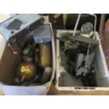 Assorted Mechanical Parts. Incl. Pathescope Movie Camera, 3-A Kodak Folding Camera, Brake Meter