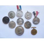 Ten Royal Coronation and Jubilee Medallions including George IV