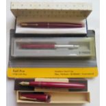 A Selection of Boxed PARKER Pens including "17" (one lid damaged)
