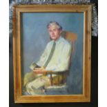 Robert Lenkiewicz (31 December 1941 ? 5 August 2002), Portrait of a Seated Man reading Thomas Mann's