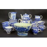 A Selection of Blue and White Old Willow Table Ware