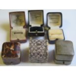 Six Vintage Ring Boxes including Page Keen & Page Ltd.