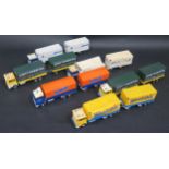 A Collection of Matchbox Superkings K21 Ford Transcontinental Trucks and Trailers
