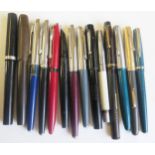 A Selection of Fountain Pens including Waterman's and Conway Stewart
