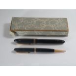 A Boxed Swan Fountain Pen with Pencil