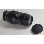 A Leitz Wetzlar TELE-ELMAR 1:4/135 Lens, NO. 3415720, leather case