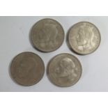 Four 1935 .50 Silver Crowns, 113.4g