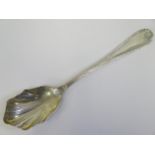 A George V Silver Serving Spoon with gilt bowl, Sheffield 1925, Mappin & Webb, 90g, 22cm