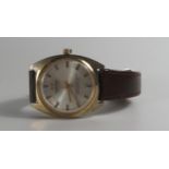 A SUPEROMA De Luxe Gent's Gold Plated Wristwatch. Running
