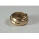 A 9ct Gold 'Russian' Ring, size E, 5.6g