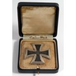 A WWII German Iron Cross First Class, boxed