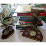 A Selection of Military Reference Books, Bradford Editions clock, etc.