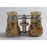 A Pair of Japanese Shibayama Ivory Opera Glasses. A/F