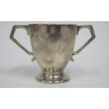An Elizabeth II Silver Two Handled Egg Cup, London 1968, 51g