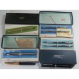 A Selection of Boxed CROSS Pens and Pencils, PARKER fountain pen and one other pen