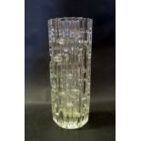 A Sklo Union Glass Vase, 25cm tall