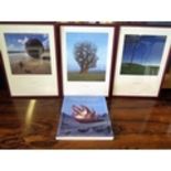 A Set of Three Storm Thorgerson Pencil Signed Prints _ TRANSMISSIONS, TREE OF HALF LIFE, SLIP