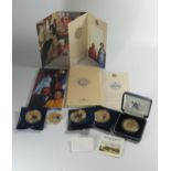 A 1997 Golden Wedding £5 Crown and other collector's coins