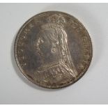 A Victorian 1888 Silver Half Crown