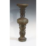 An Archaic Style Chinese Bronze Vessel, 48 cm high. A/F