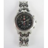 A Gent's Tag Heuer Professional Ref CG1110-0 38mm stainless steel case with black luminous baton