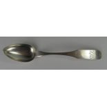 An Antique American Coin Silver Serving Spoon, Philip Garrett (1780-1851), 24.5cm, 71g