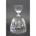 A Cut Glass Scent Bottle, 14cm