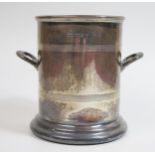 A Small George V Silver Two Handled Bottle Bottle Holder, Birminghma 1922, William Suckling Ltd. 9cm