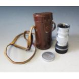 Leitz Wetzlar Elmar 1:4/90 No. 1766478 Lens in Lordomat leather case