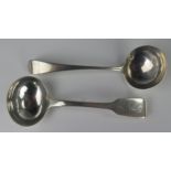 A George III Silver Sauce Ladle (London 1802, Peter, Anne and William Bateman) and one other (London