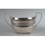 A George III Silver Barge Shaped Two Handled Sugar Bowl, London 1806, ID, 18.5cm wide, 199g