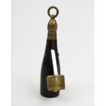 An Unusual Victorian 'Champagne Bottle' Cigar Piercer Fob marked RUPFERBERG and with kite mark