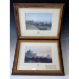 H.R.H. The Prince of Wales, a pair of prints, one signed _ Windsor Castle and Dersingham Cottages,