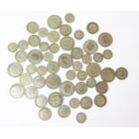 A Selection of .50 Silver Florin, Shilling and Sixpence Coins, 295g