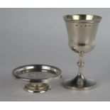 A Small Victorian Silver Communion Cup, 8cm high, Birmingham 1896, Colen Hewer Cheshire, 36.9g and