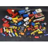 A Collection of Playworn Britains, Dinky, Corgi, Tri-ang, Hot Wheels etc.
