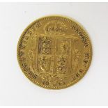 A Victorian 1892 Gold Half Sovereign