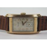 A WALTHAM Premier Gold Plated Wristwatch, caseback no. 4071463, ref. 750 17 jewel movement no.