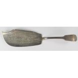 A William IV Silver Fish Slice with pierced decoration. Newcastle 1832, IW, 116g