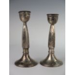 A Pair of George V Loaded Silver Candlesticks, 19cm, Birmingham 1924, Charles S Green & Co. Ltd.,