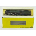 A Trix OO Gauge 2 Rail 4-6-2 Britannia Class Loco BR Green 70000, excellent in box with manual