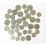 A Selection of .50 Silver Shilling and Sixpence Coins, 147g