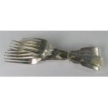 A Set of Six Victorian Silver Desert Forks, London 1873, SS, 17cm, 296g