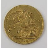 A George V 1913 Gold Sovereign