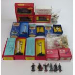 A Selection of Hornby Dublo / Hornby Tri-ang Accessories and Rolling stock including 5066 Single Arm