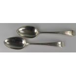 A Pair of George III Silver Serving Spoons, London 1819, Thomas Wallis (II) & Jonathan Hayne, 22.